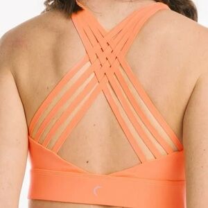 Zyia Tangerine Cream Weave Bra
